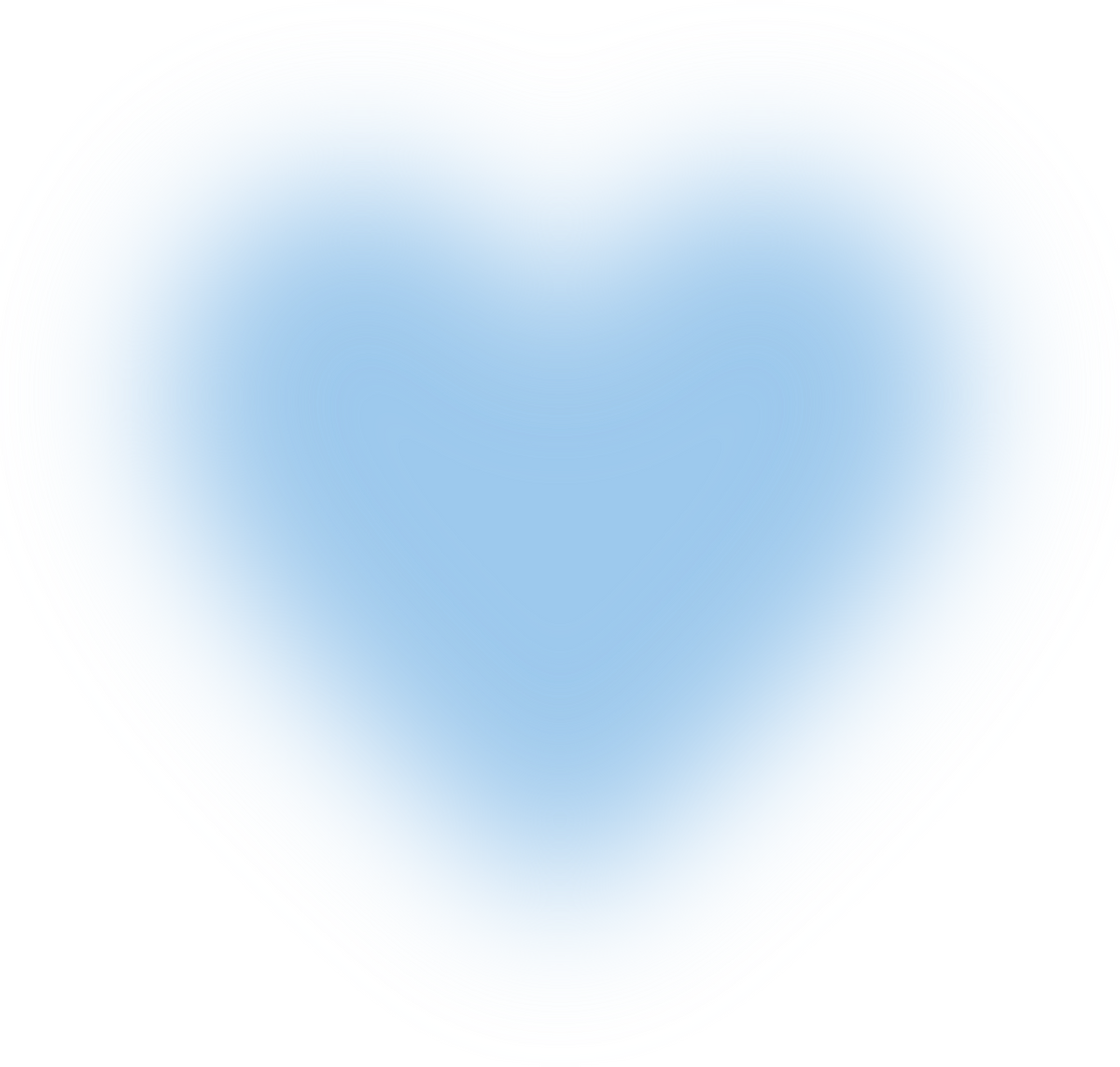 Sky Blue Heart Gradient Blur